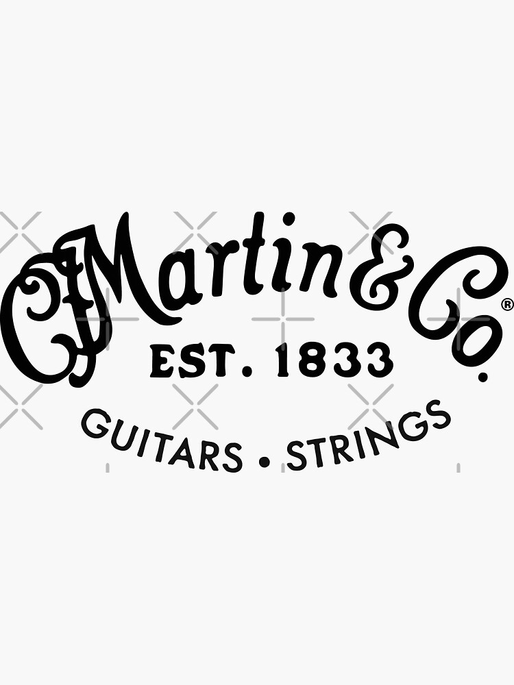 "Martin Guitars" Sticker for Sale by CitiesonWalls Redbubble