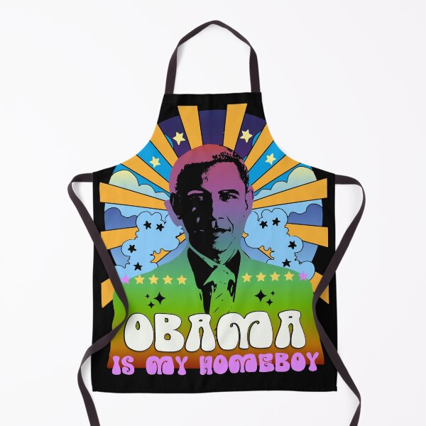 Item preview, Retro Groovy Barack Obama is my Homeboy Psychedelic Trippy Hippie Vibes 60s 70s Aesthetic Art designed and sold by Cymphonyskar.