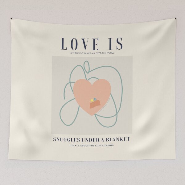 Item preview, Love is snuggles under a blanket. Sprinkling smiles all over the world. Caroline Laursen original designed and sold by Caroline Laursen.