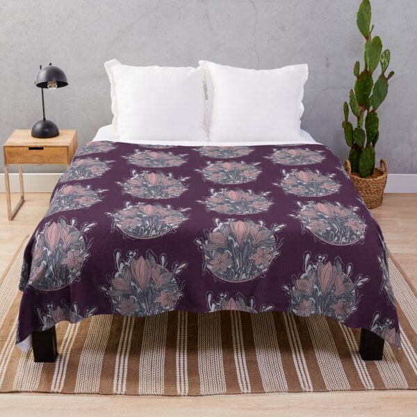 Item preview, Flowers in Art Nouveau style - purple designed and sold by IBiancs.