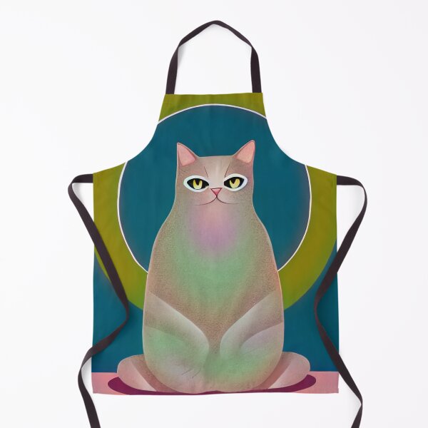 Item preview, Holy Cat In Meditation illustration designed and sold by SubtleSplit.