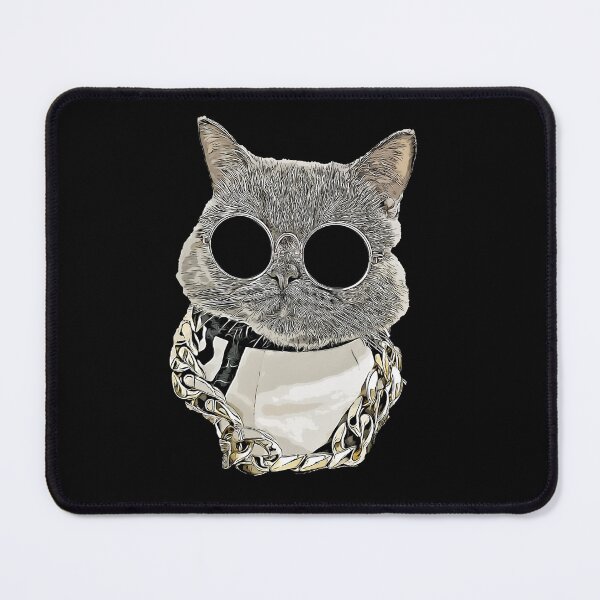 Item preview, FUNNY CAT FACE WITH FUNKY GLASSES designed and sold by olivierjourjon.