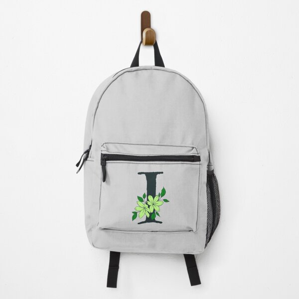 Item preview, Green floral I monogram designed and sold by Coffee Lifestyle.