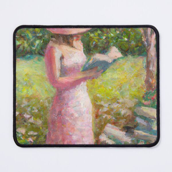 Item preview, Girl Reading in Garden of Books designed and sold by priddypaintings.
