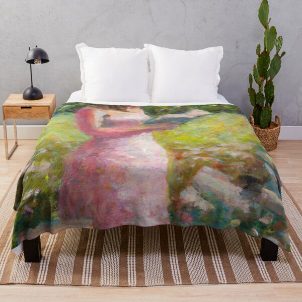 Item preview, Girl Reading in Garden of Books designed and sold by priddypaintings.