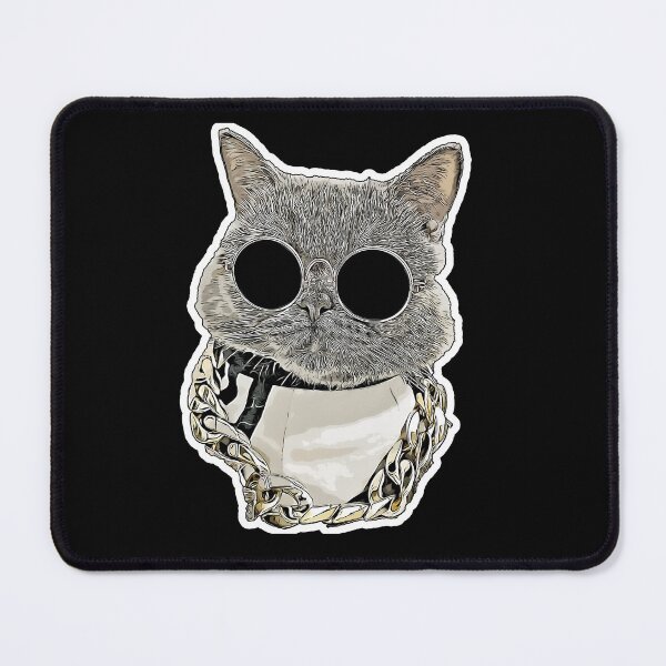 Item preview, Copie de FUNNY CAT FACE WITH FUNKY GLASSES designed and sold by olivierjourjon.