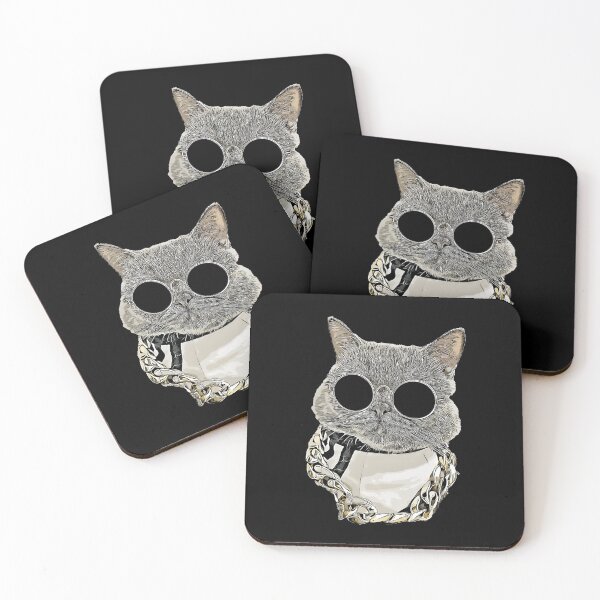 Item preview, FUNNY CAT FACE WITH  FUNKY GLASSES designed and sold by olivierjourjon.