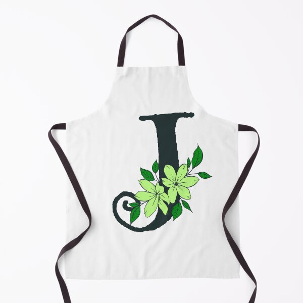 Item preview, Green floral J monogram designed and sold by Coffee Lifestyle.