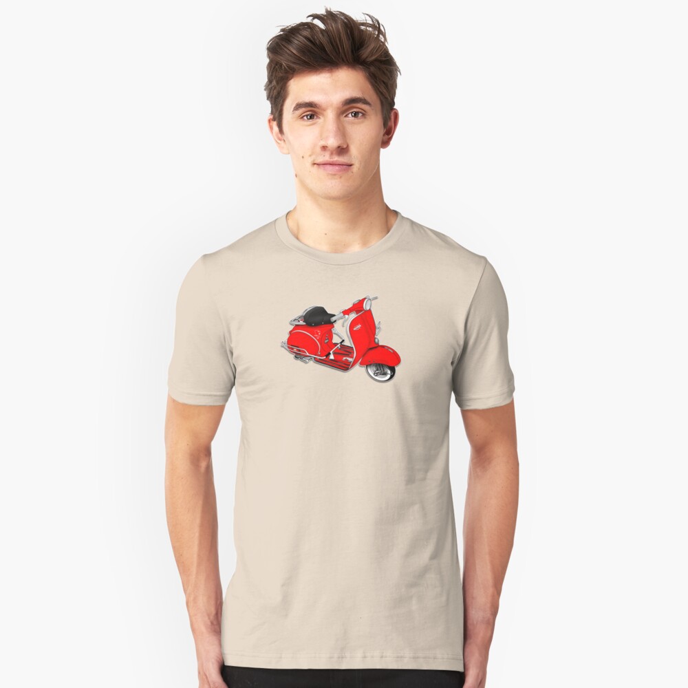 Scooter T-shirts Art: 1961 Allstate Scooter Design Slim Fit T-Shirt