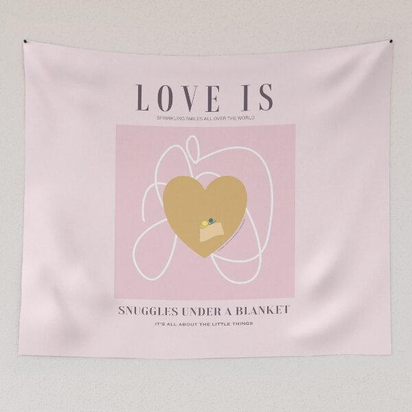 Item preview, Love is snuggles under a blanket. Sprinkling smiles all over the world. Caroline Laursen original designed and sold by Caroline Laursen.
