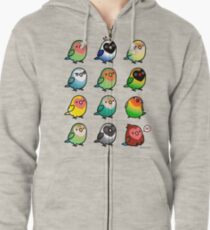 Chubby Lovebirds Zipped Hoodie