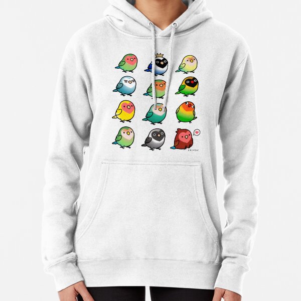 Chubby Lovebirds Pullover Hoodie