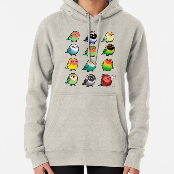 Chubby Lovebirds Pullover Hoodie