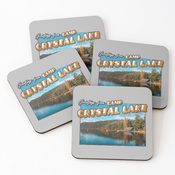Item preview, Friday the 13th Inspired 'Greetings from Camp Crystal Lake' Vintage / Retro Postcard Weathered Design designed and sold by Mercy Apparel.