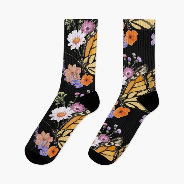 Item preview, Butterfly With Flowers Colorful Illustration Design designed and sold by EarthArtDesigns.