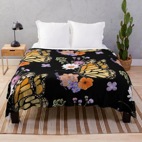 Item preview, Butterfly With Flowers Colorful Illustration Design designed and sold by EarthArtDesigns.