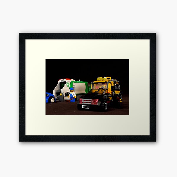 Lego Police Framed Prints Redbubble - roblox vehicle simulator incognito free roblox easy