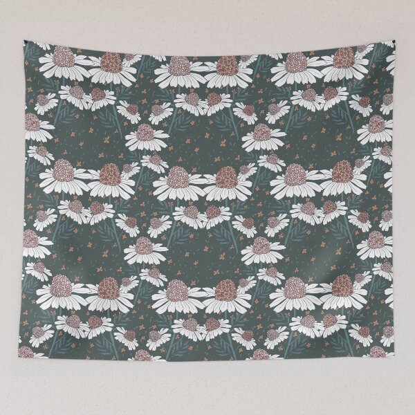 Item preview, Chamomile flower and Raspberry- Arts and crafts style  designed and sold by IBiancs.