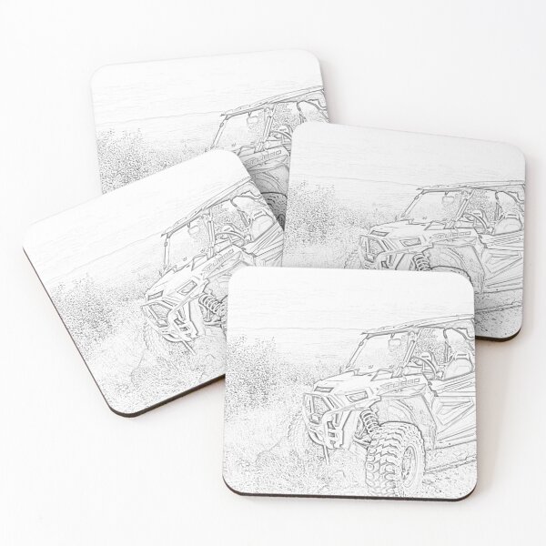 Item preview, Parked RZR in coloring book style designed and sold by Katherine Rose.