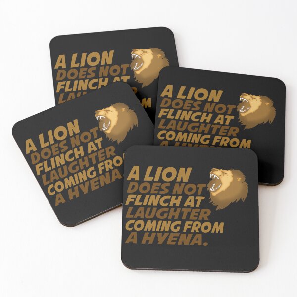 Item preview, A lion does not flinch when a hyena laughs designed and sold by Fashimation20.
