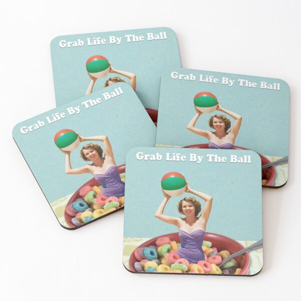Item preview, Greeting Card of Encouragement "Grab Life By The Ball" designed and sold by GollyWillikers.