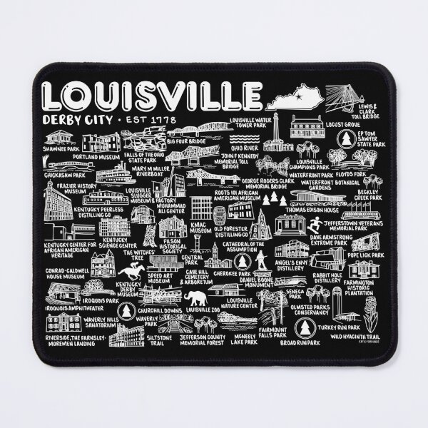 Item preview, Louisville KY Map  designed and sold by fiberandgloss.