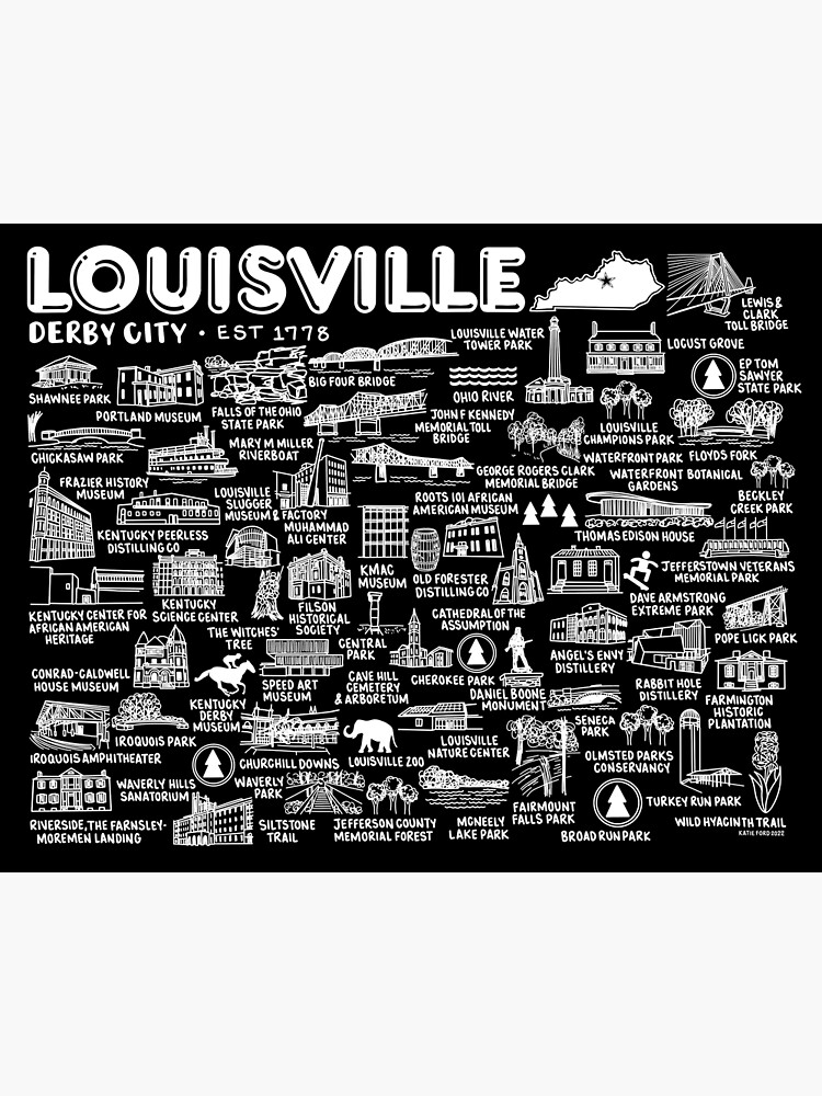  Louisville Wall Art Bridge, Louisville Print
