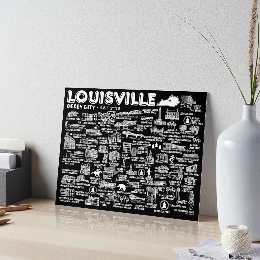  Louisville Wall Art Bridge, Louisville Print