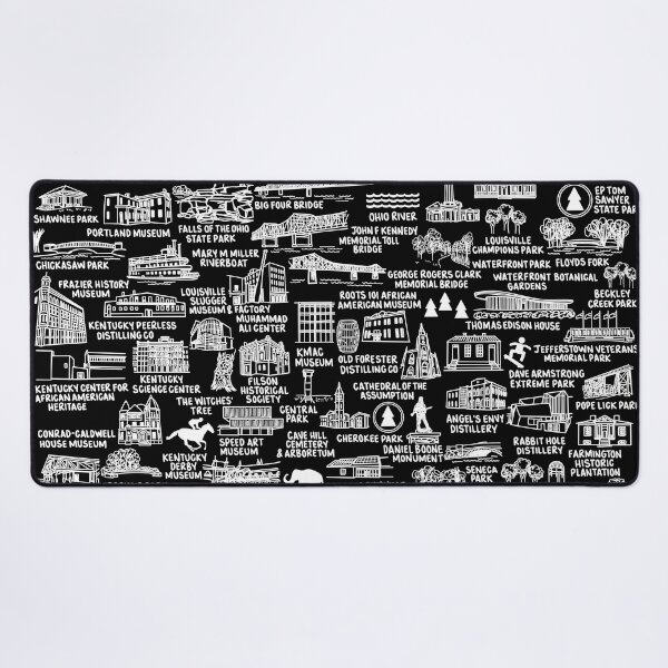 Item preview, Louisville KY Map designed and sold by fiberandgloss.