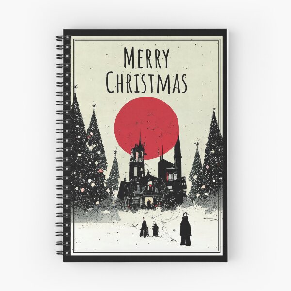 Item preview, Goth Christmas Tree Landscape Greetings designed and sold by JinxedMonster.