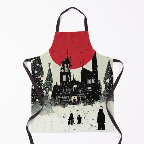 Item preview, Goth Christmas Tree Landscape Greetings designed and sold by JinxedMonster.