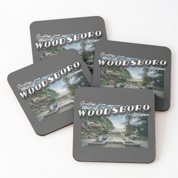 Item preview, Scream Inspired 'Greetings from Woodsboro' Vintage / Retro Postcard Weathered Design designed and sold by Mercy Apparel.
