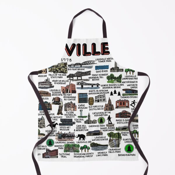 Item preview, Louisville Kentucky Map Art designed and sold by fiberandgloss.