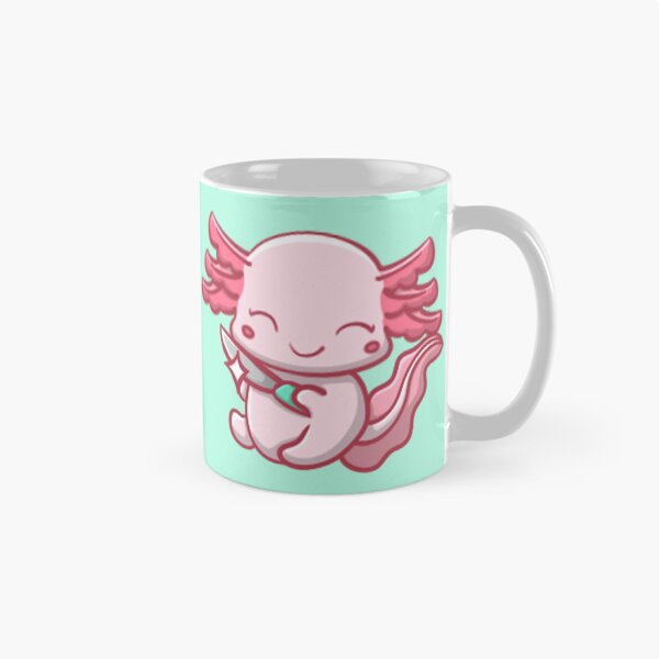 Artikelvorschau, Albino Axolotl Stabby entworfen und verkauft von NLDStudios.