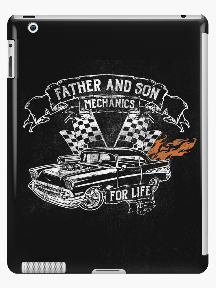 Funda y vinilo para iPad «Padre e hijo Mecánicos para la vida» de  aviationpeople | Redbubble