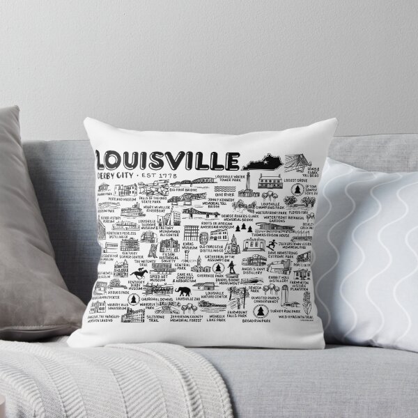 Item preview, Louisville Kentucky Map Art designed and sold by fiberandgloss.