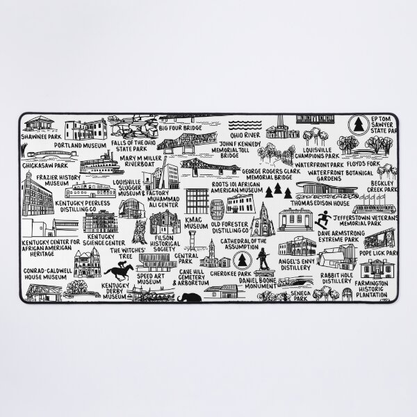 Item preview, Louisville Kentucky Map Art designed and sold by fiberandgloss.