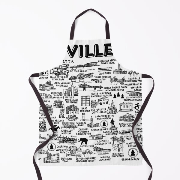 Item preview, Louisville Kentucky Map Art designed and sold by fiberandgloss.