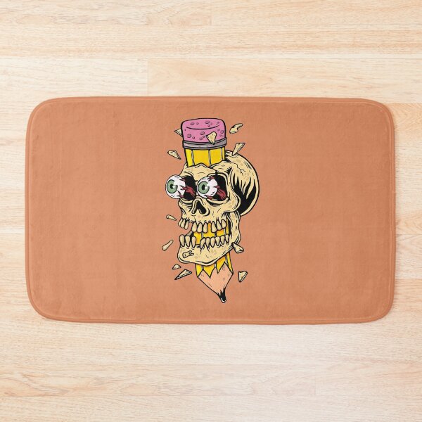 Item preview, skull broken with a pencil designed and sold by si3iy.