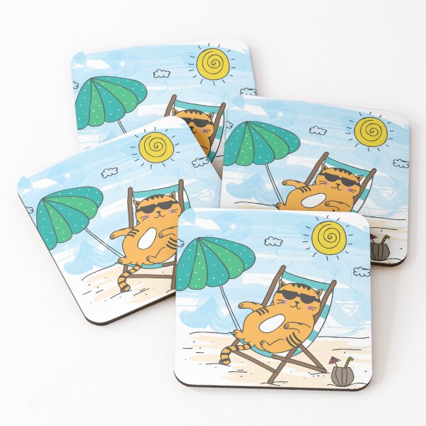 Item preview, Beach Cat designed and sold by AmazingArtMandi.