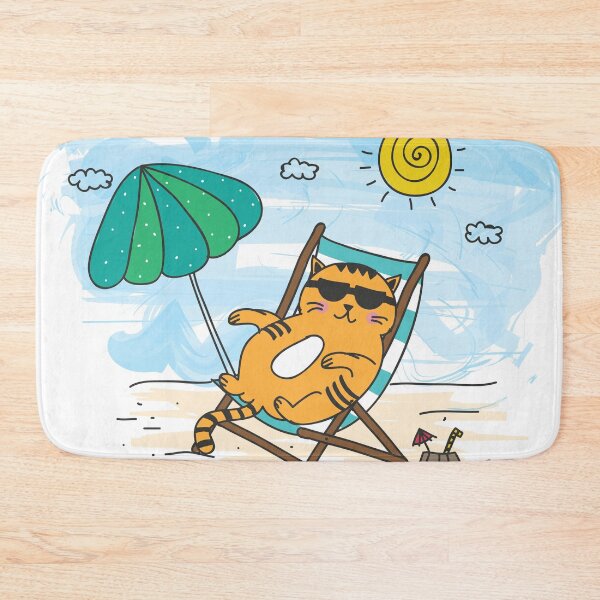 Item preview, Beach Cat designed and sold by AmazingArtMandi.