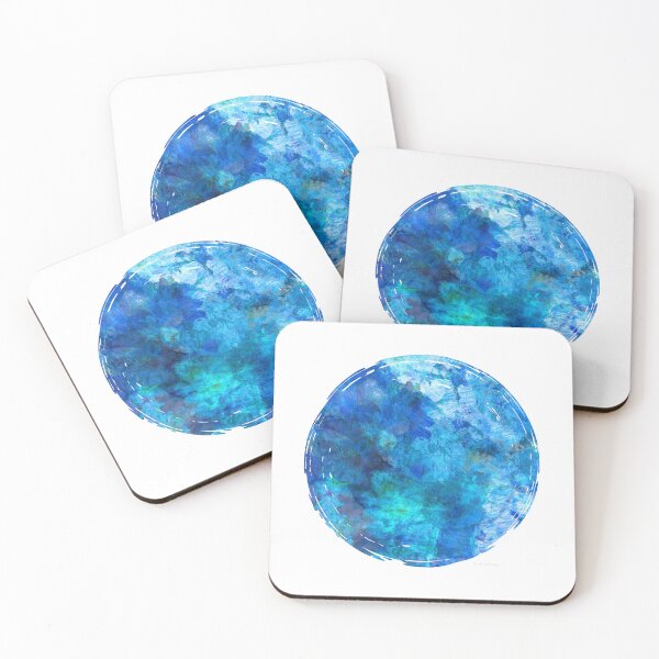 Item preview, Blue Opal Moon Art Blue And White designed and sold by Sharon Cummings Art.
