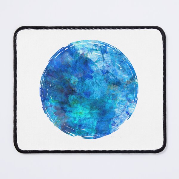Item preview, Blue Opal Moon Art Blue And White designed and sold by Sharon Cummings Art.