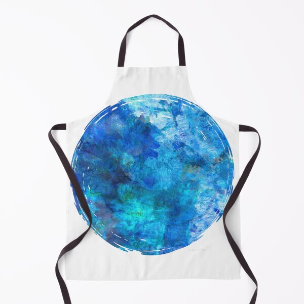 Item preview, Blue Opal Moon Art Blue And White designed and sold by Sharon Cummings Art.