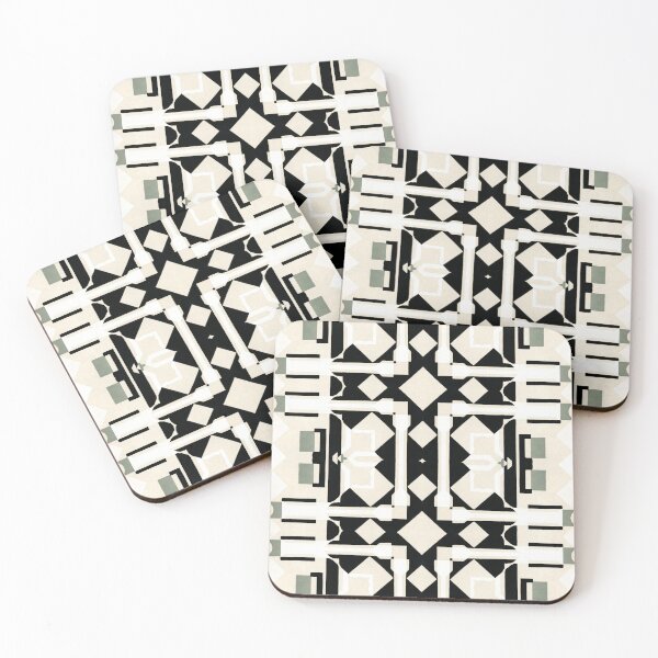 Item preview, Faux Retro Art Deco Stencil Print  by Jenny Meehan 7 designed and sold by Jenny Meehan Art Prints and Patterns  .