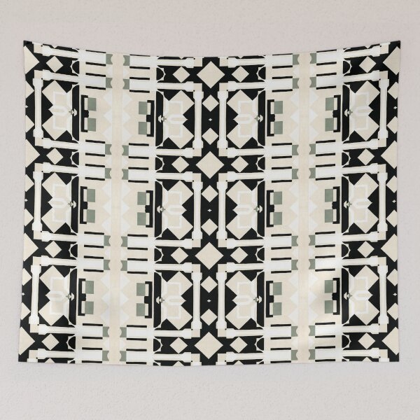 Item preview, Faux Retro Art Deco Stencil Print  by Jenny Meehan 7 designed and sold by Jenny Meehan Art Prints and Patterns  .