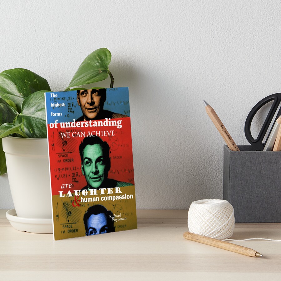 Richard Feynman 2 Art Board Print