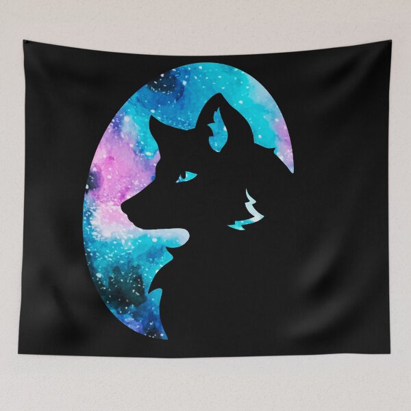Item preview, Fluffy Galaxy Fox Silhouette  designed and sold by Lady-Lilac.