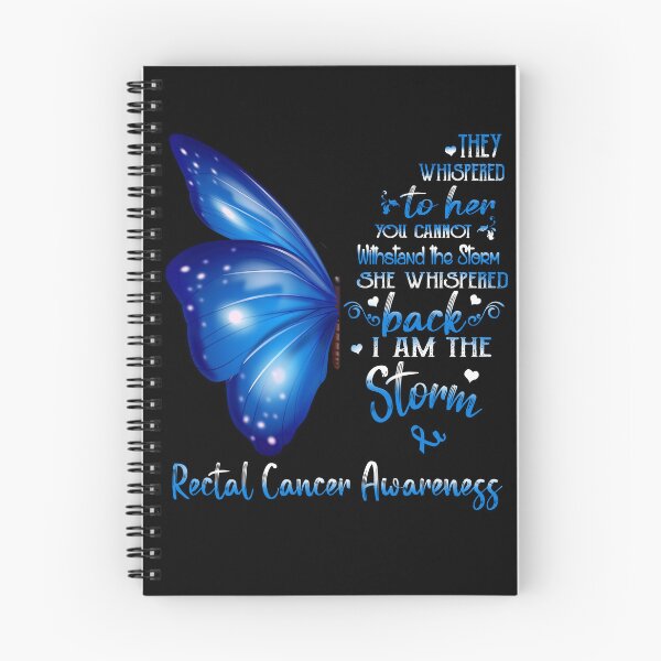 Item preview, She Whispered Back I Am The Storm Rectal Cancer Awareness Butterfly designed and sold by frechettee.