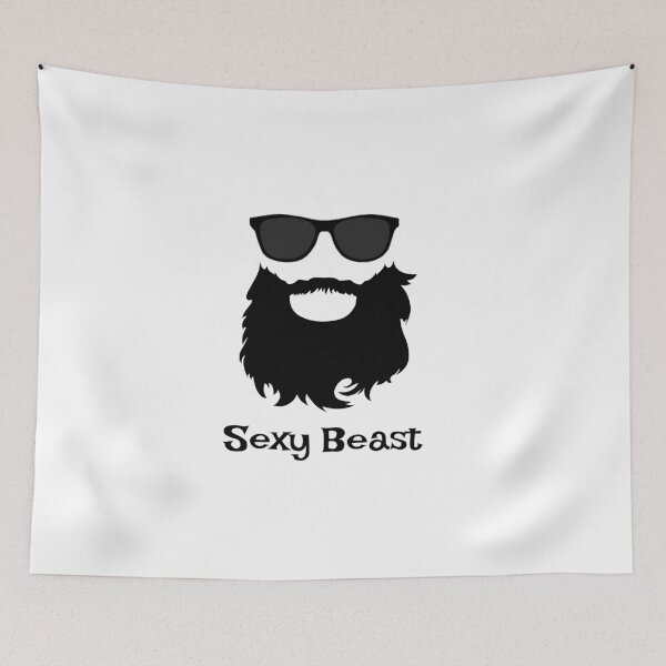 Item preview, "Sexy Beast" Beard and Sunglasses for Beard Lovers designed and sold by Graphics4X.